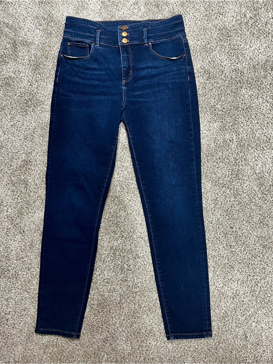 Ann Taylor Denim - High-Rise 12 Tall- Skinny Jeans - Dark wash